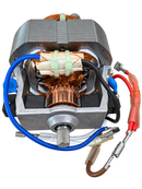 Motor 69369P para picadora de carne Lacor Chop, vista frontal con cableado y fusible térmico