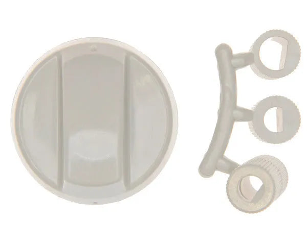 Standard gray stove knob, 4 units