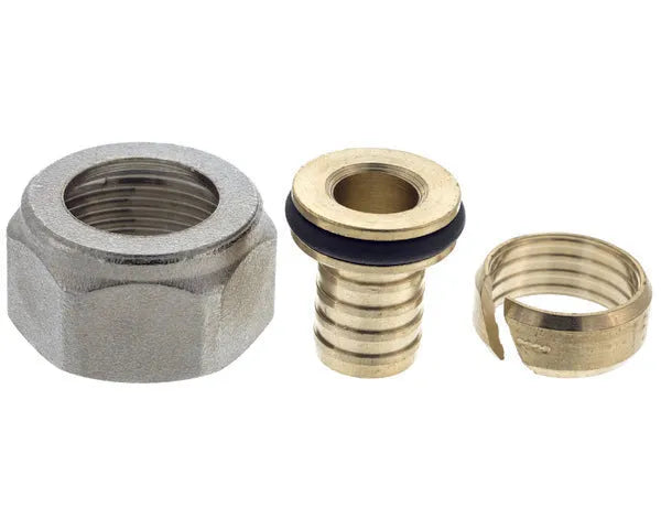 Monotube valve union fitting for PEX and PP