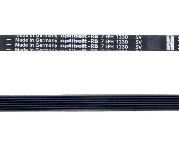 Slotted washing machine belt 1230 h-7