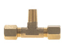 Tee with 1/4" SAE Flare x 1/8" GAS/NPT x 1/4" SAE Flare