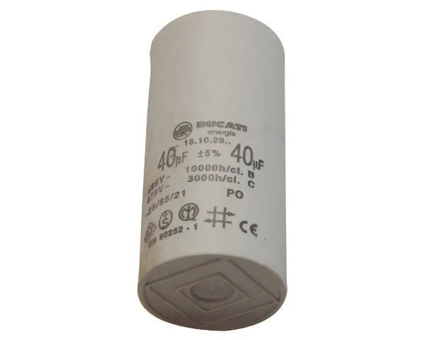 Screwless capacitor 40µF 450V
