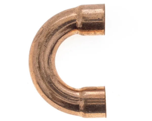 180º copper elbow 3/8''