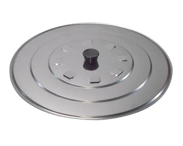 Stainless steel lid ø 30 cm.
