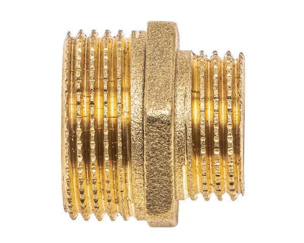 Reduced brass male connector 1/2' 'x3/4' '