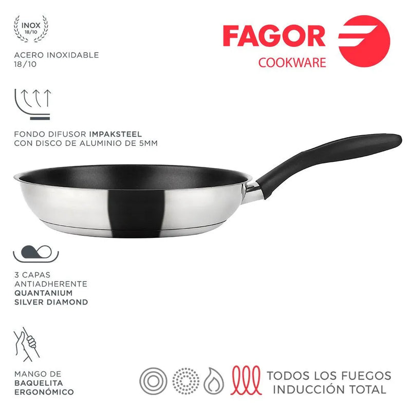 FAGOR Sarten INOXTHERM Ø20
