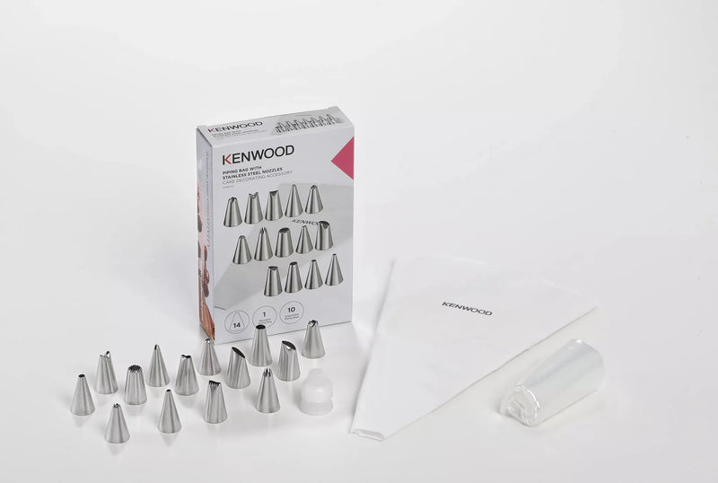 Kenwood Manga pastelera con boquillas de acero inoxidable AS00002749