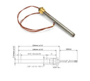 Pellet stove heating element 140mm x 9.9mm 3/8 250W HT62650