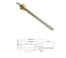 Pellet stove heating element 140mm x 9.9 3/8 280W HT62651