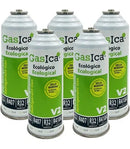 Pack 5 botellas gas refrigerante GASICA V2 - R22-R32-R407-R290-R410A