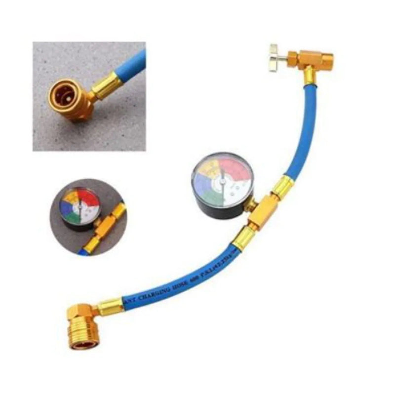 Charging hose with pressure gauge R134 for cars (1/4" wrench)